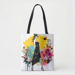 Graffiti Garden Muse Riso Double Sided🎨🌿 Tote Bag