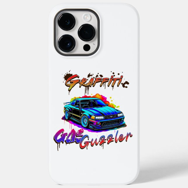 GRAFFITI GAS GUZZLER - DRIFT CAR Case-Mate iPhone CASE (Back)