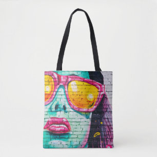 Graffiti girl tote