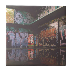 Graffiti Grunge Design Tile
