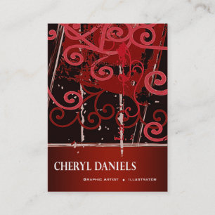 Graffiti Grunge Graphic Artist Illustrator Business Card