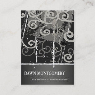 Graffiti Grunge Web Designer Media Consultant Business Card