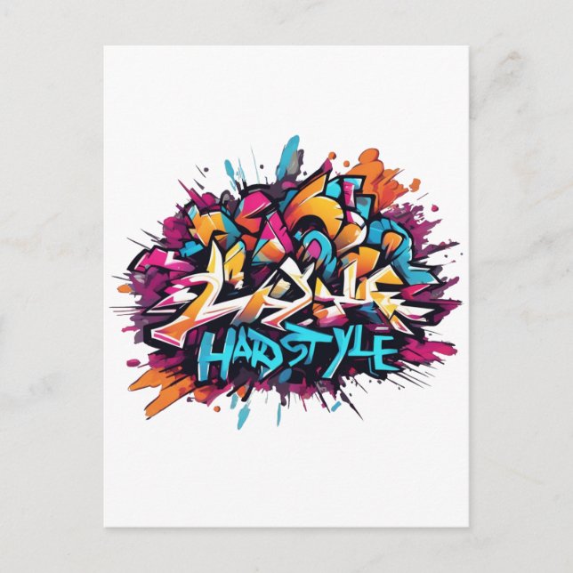 graffiti "Hardstayle" Postcard (Front)