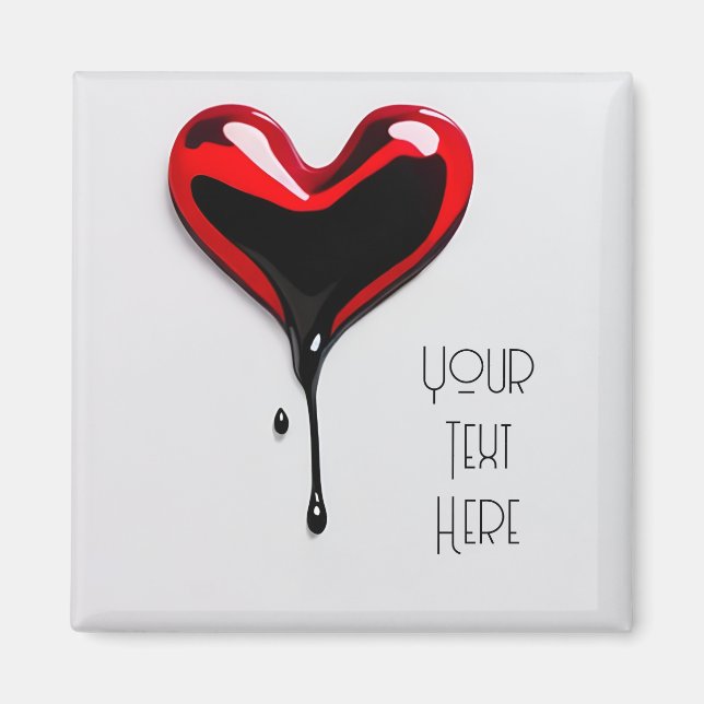 graffiti heart Magnet art deco (Front)