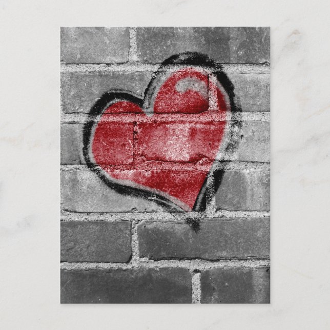Graffiti Heart Postcard (Front)