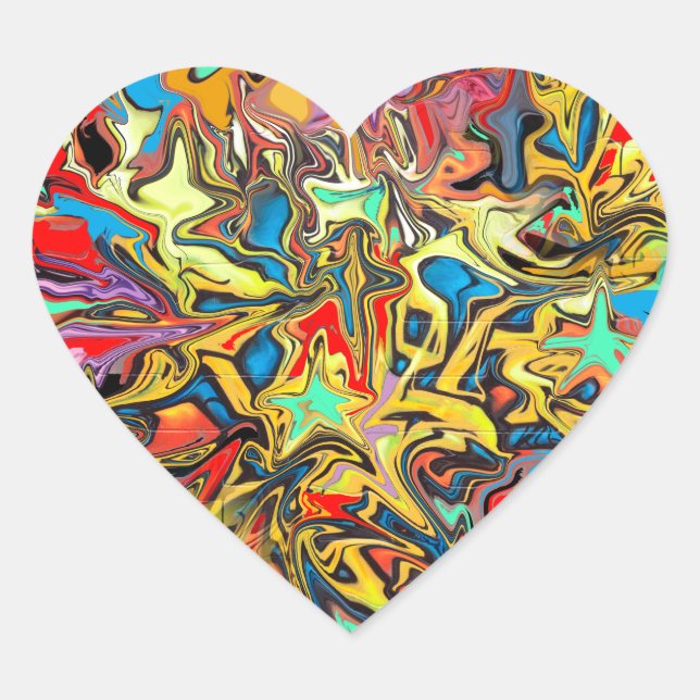 Graffiti Heart Sticker (Front)
