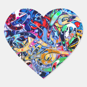 Graffiti Heart Sticker