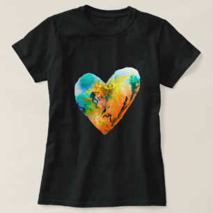 Graffiti heart watercolor art T-Shirt