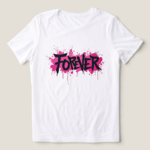 Graffiti Hot Pink "FOREVER" Tri-Blend Shirt