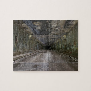 Graffiti in abandoned tunnel jigsaw puzzle