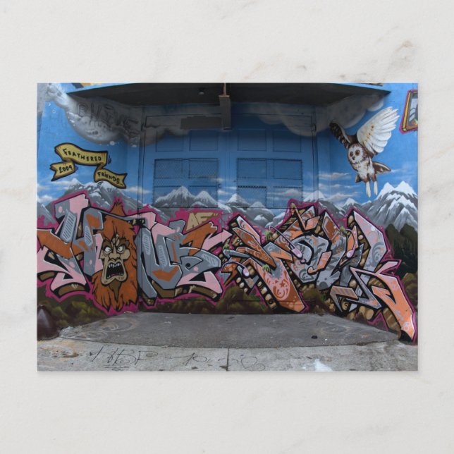 graffiti in Seattle, WA Postcard (Front)