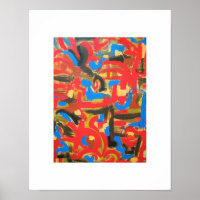 Graffiti In The Attic-Hand Painted Abstract Art