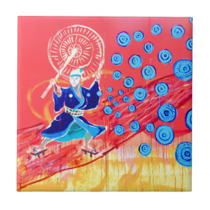 Graffiti in Tokyo, Japan Tile