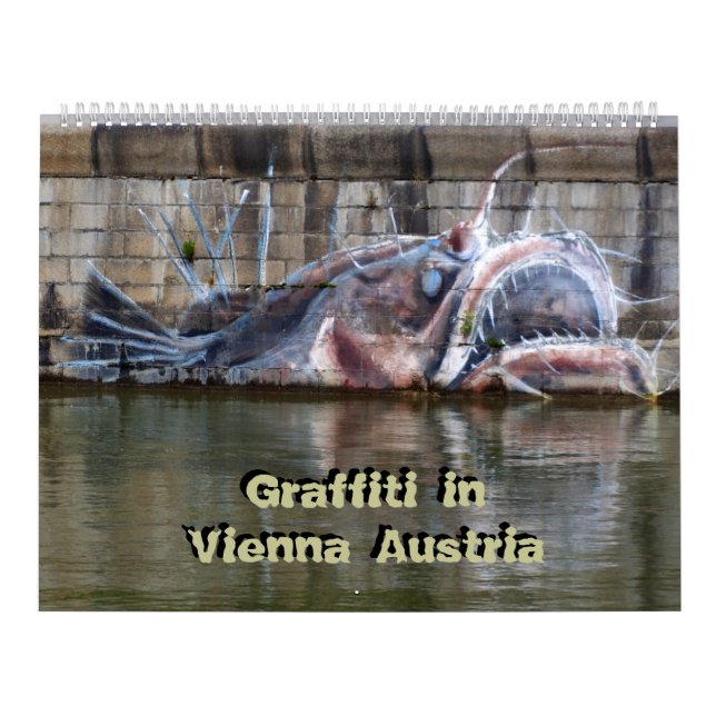 Graffiti in Vienna Austria 24 Month Calendar (Cover)