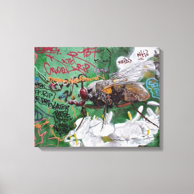 Graffiti insect - Canvas Print (Front)