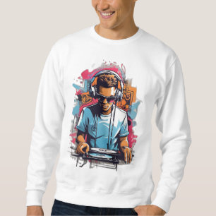 Graffiti-Inspired DJ Sweatshirt