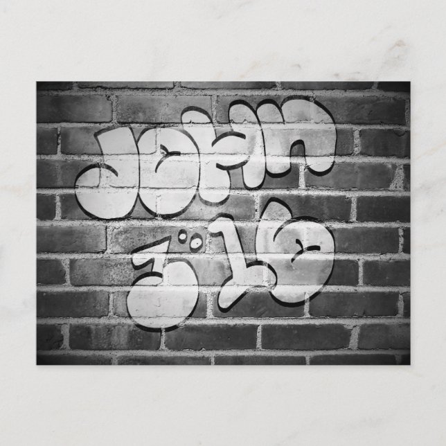Graffiti John 3:16 Postcard (Front)