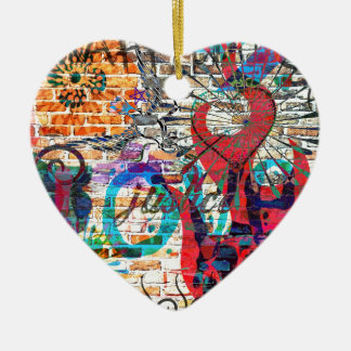 Graffiti Justice Ceramic Tree Decoration