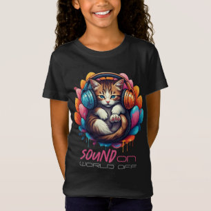 Graffiti Kitten Vibe Apparel - Custom text T-Shirt