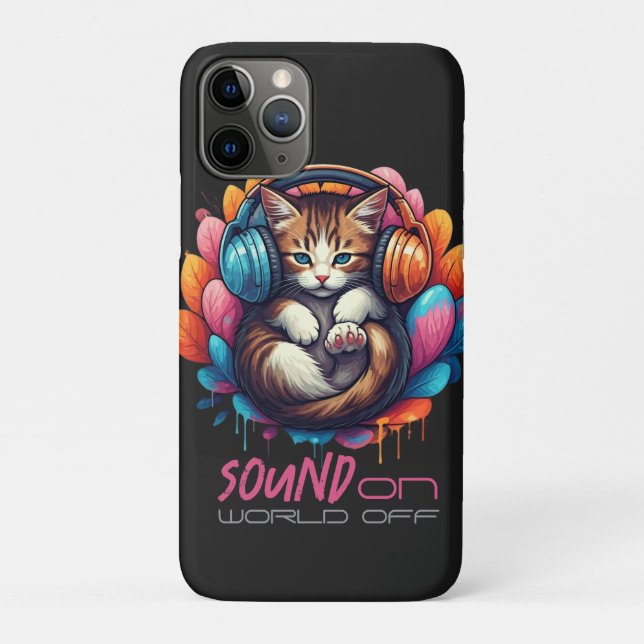 Graffiti Kitten Vibe - Brown Tabby Case-Mate iPhone Case (Back)