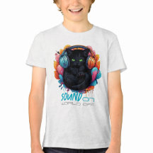 Graffiti Kitty Vibe Apparel - Black