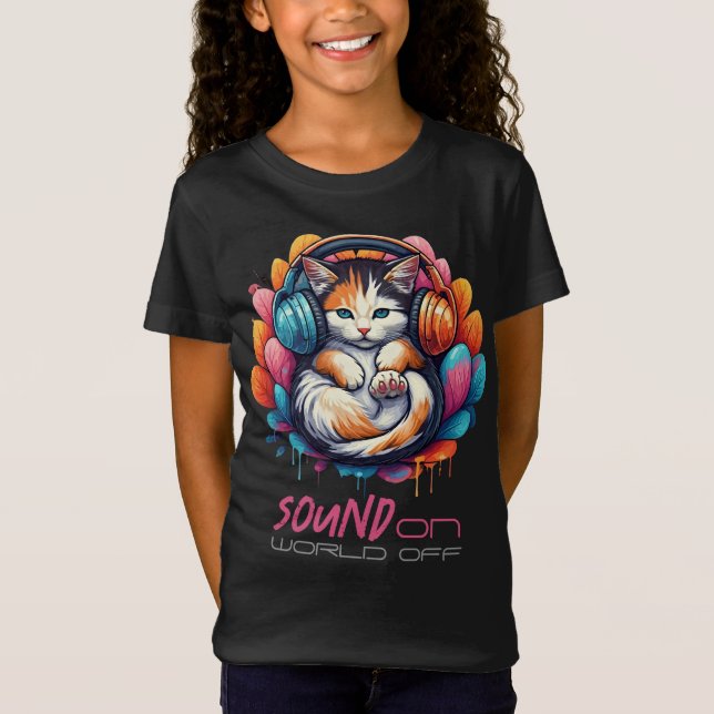 Graffiti Kitty Vibe Apparel - Calico T-Shirt (Front)