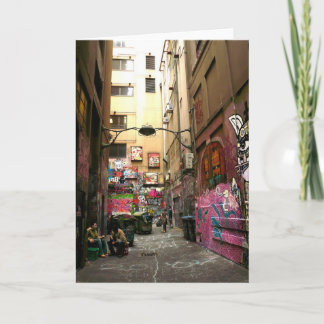 Graffiti lane, Melbourne Card