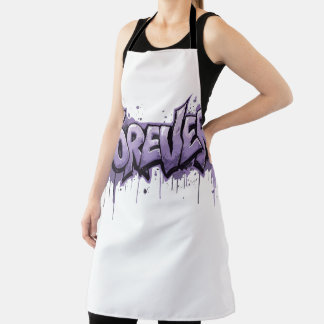 Graffiti Lavender Infinity "FOREVER" Apron