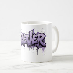 Graffiti Lavender Infinity "FOREVER" Coffee Mug