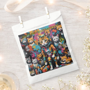 Graffiti Legend Street Cat Add Name Birthday Favour Bags