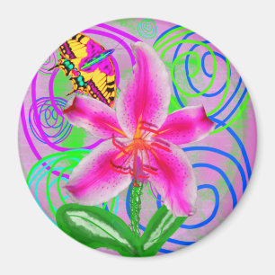 Graffiti Lily by Power Flower Magnet