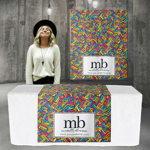 Graffiti Logo  Business Table Runner Banner Tapestry