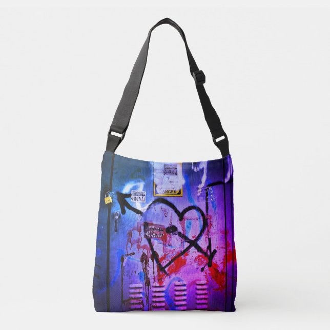 Graffiti Love    Crossbody Bag (Front)
