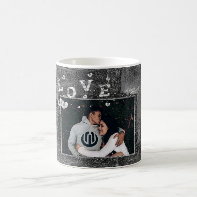 Graffiti Love Grunge | Simple Faux Crystal Photo Coffee Mug (Center)