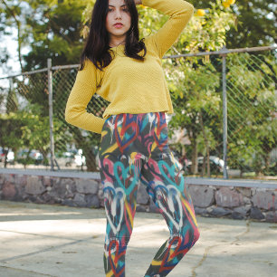 Graffiti Love Leggings – Cool