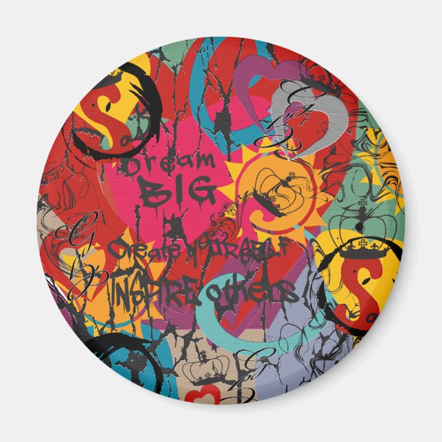 Graffiti Love Magnet (Front)