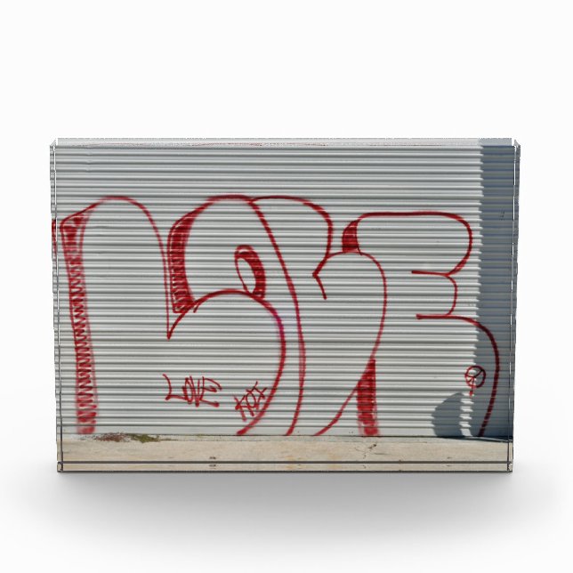 Graffiti Love, Peace, Koi photo block (Front)
