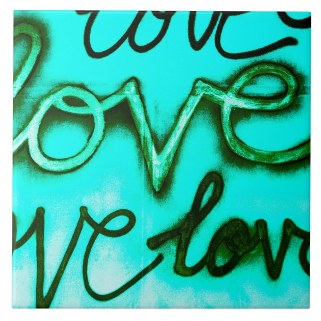 Graffiti Love Tile (Front)