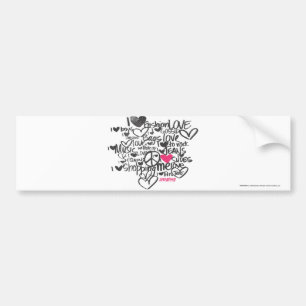Graffiti Magenta Bumper Sticker