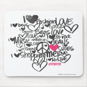 Graffiti Magenta Mouse Mat