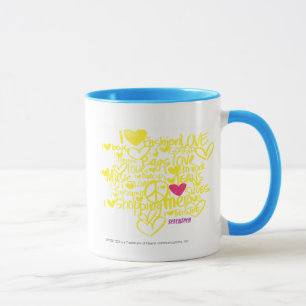 Graffiti Magenta/Yellow Mug