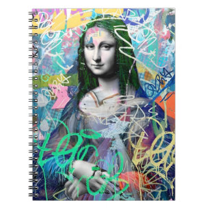 Graffiti Mona Lisa Street Art Notebook