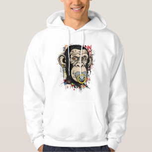 Graffiti Monkey Hoodie – Abstract Street Art 