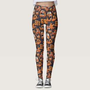 Graffiti Monster Eek Black Halloween (2) Leggings
