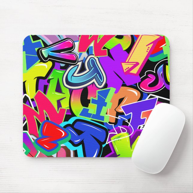 Graffiti Mouse Mat (With Mouse)