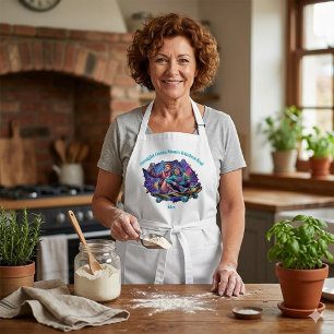 Graffiti Mum & Son Apron - Custom Name Gift