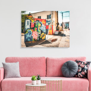 Graffiti Mural – Original Urban Street Photography Canvas Print