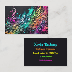 graffiti music business card