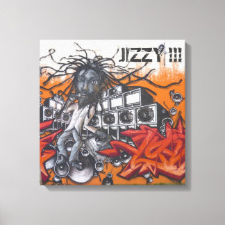 Graffiti music canvas print
