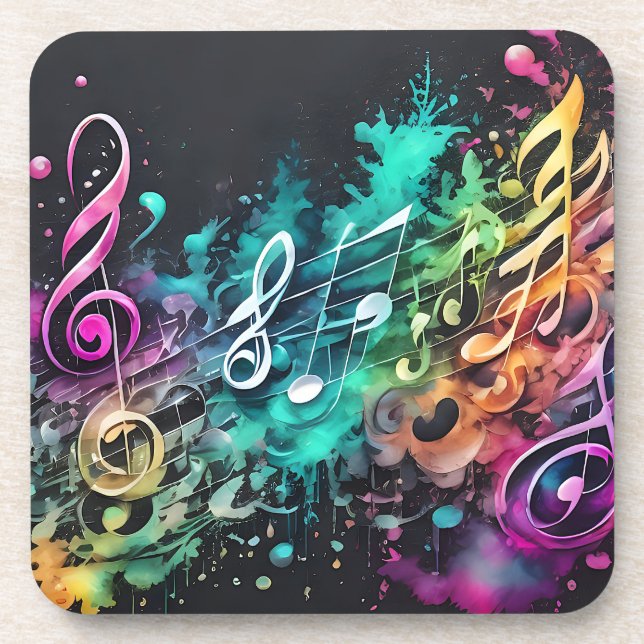 graffiti music coaster (Front)